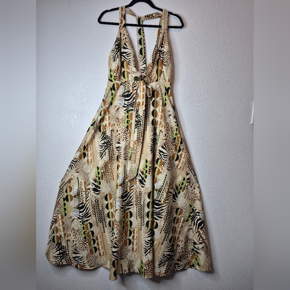 Live 4 Truth Backless Animal Print Dress